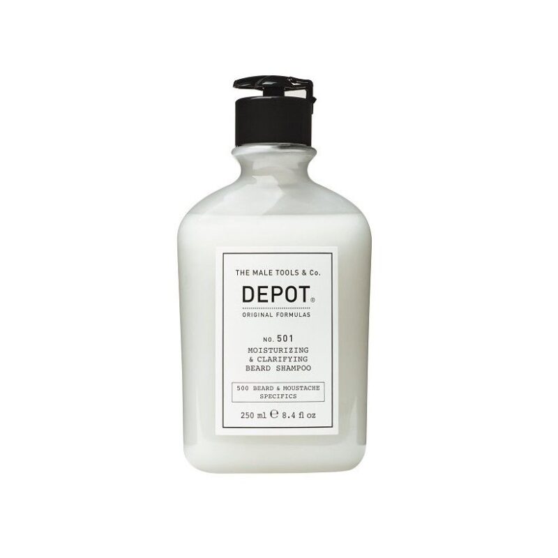 Depot 501 Зволожуючий і очищующий шампунь для бороди, 250мл