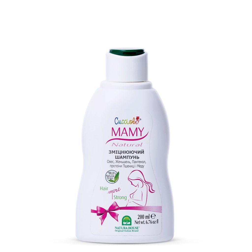 Natura House Mamy Cucciolo зміцнюючий шампунь для вагітних, 200мл