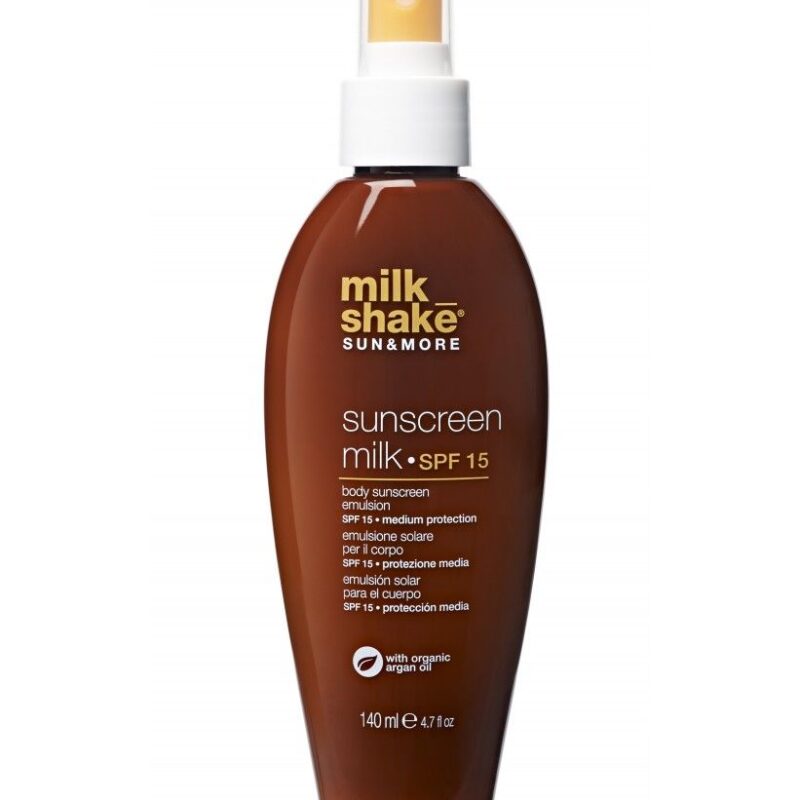 milk_shake sun&more sunscreen milk SPF 15 Сонцезахисна емульсія для тіла, 140мл