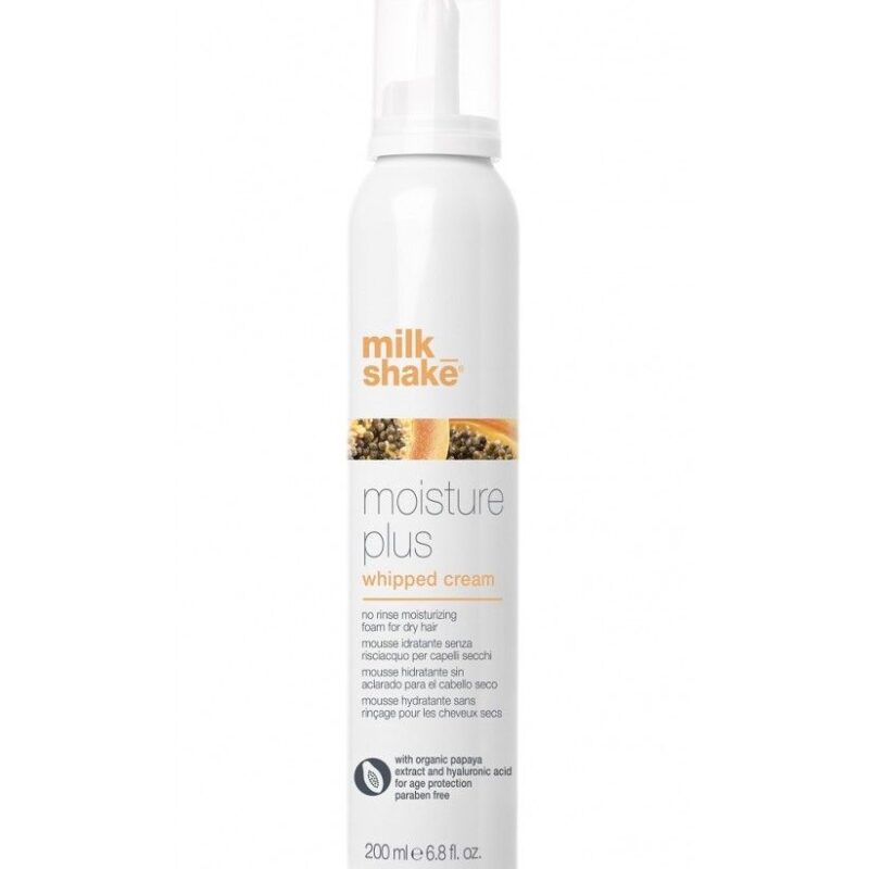 milk_shake moisture plus whipped cream Зволожуючий мус для сухого і зневодненого волосся, 200мл