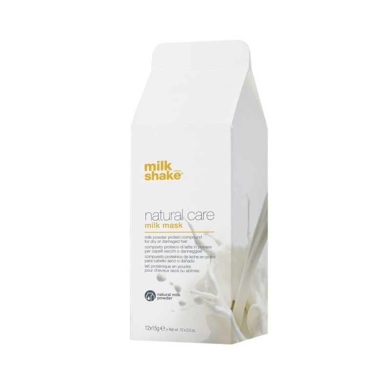 milk_shake natural care milk mask Протеїновий порошок для сухого пошкодженого волосся, 15г №12