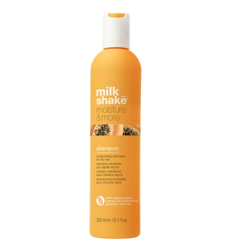 milk_shake moisture&more Зволожуючий шампунь для сухого і зневодненого волосся, 300мл