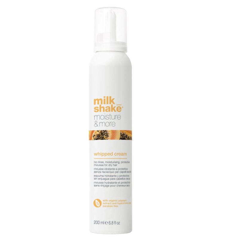 milk_shake moisture&more whipped cream Зволожуюча крем-піна для сухого і зневодненого волосся, 200мл