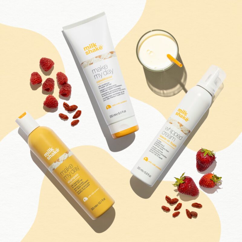 milk_shake make my day whipped cream Незмивна пінка для супер м’якого волосся, 200мл