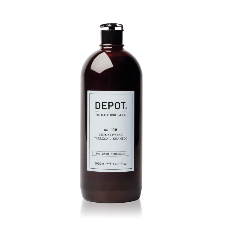 Depot 108 Шампунь для глибокого очищення шкіри голови з деревним вугіллям, 1000мл