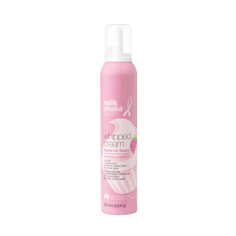 milk_shake make my day go pink молочна пінка для зволоження волосся з полуничним роматом, 200мл